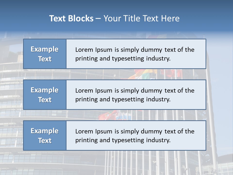Europarl France Strasbourg PowerPoint Template