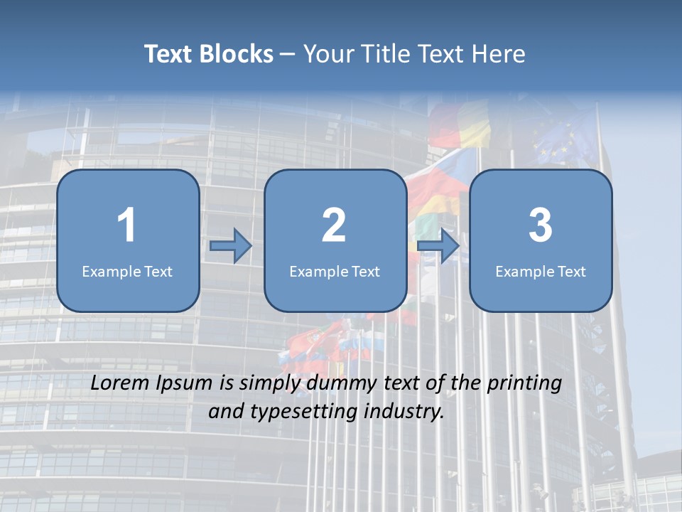 Europarl France Strasbourg PowerPoint Template