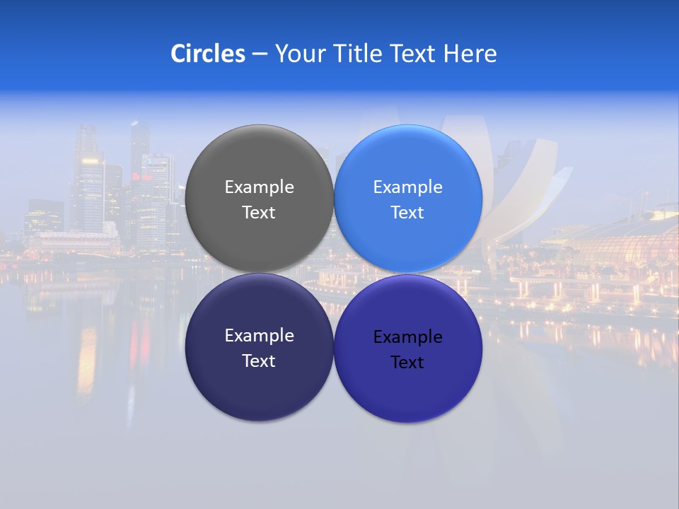 Cityscape Famous Dusk PowerPoint Template