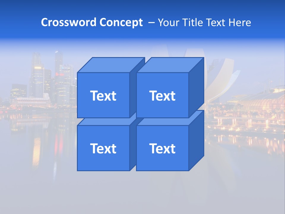 Cityscape Famous Dusk PowerPoint Template