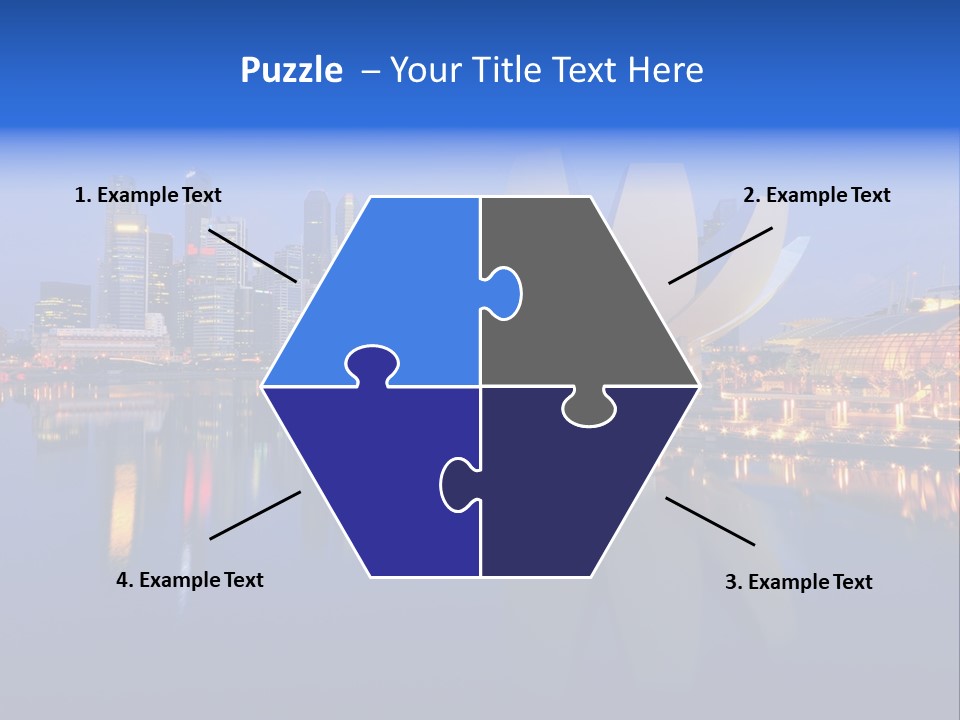 Cityscape Famous Dusk PowerPoint Template