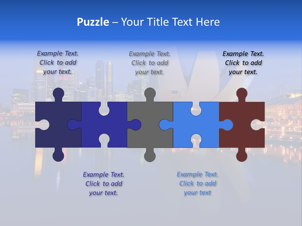 Cityscape Famous Dusk PowerPoint Template