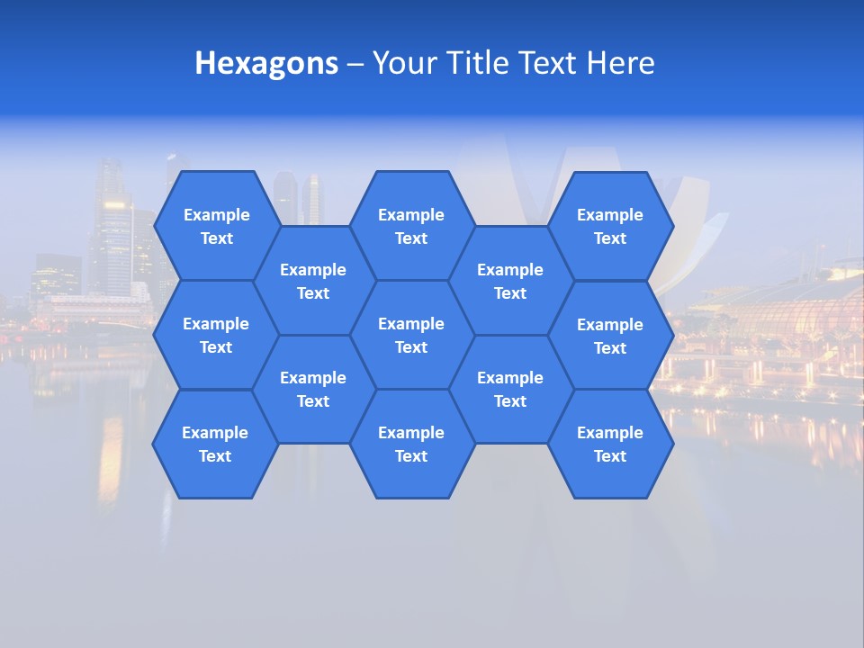 Cityscape Famous Dusk PowerPoint Template