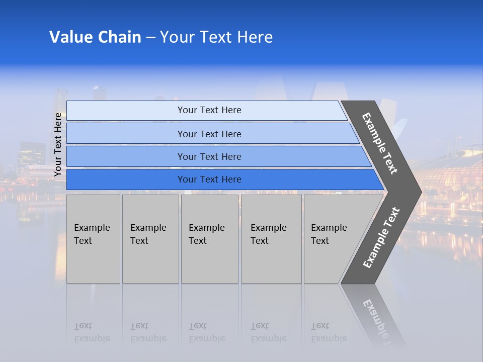 Cityscape Famous Dusk PowerPoint Template