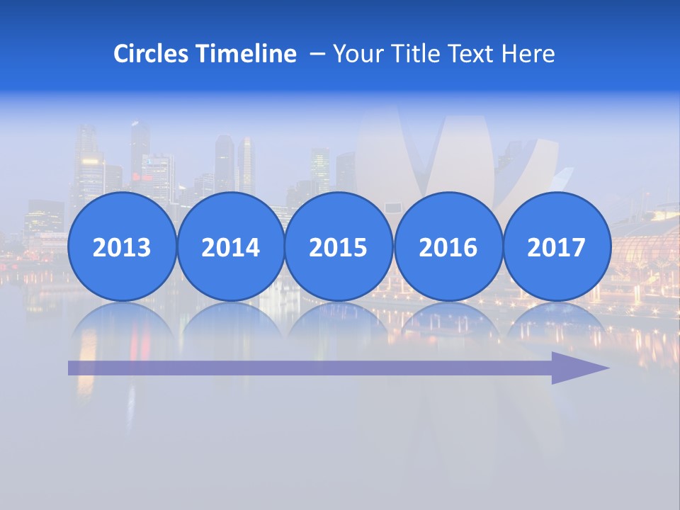 Cityscape Famous Dusk PowerPoint Template