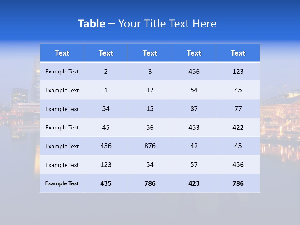 Cityscape Famous Dusk PowerPoint Template