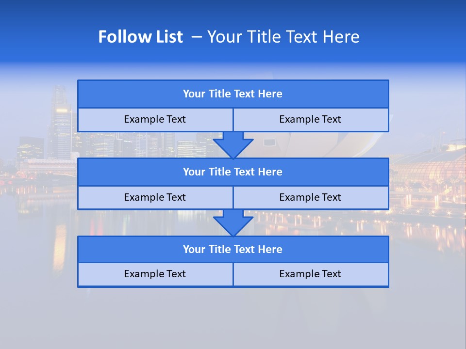 Cityscape Famous Dusk PowerPoint Template