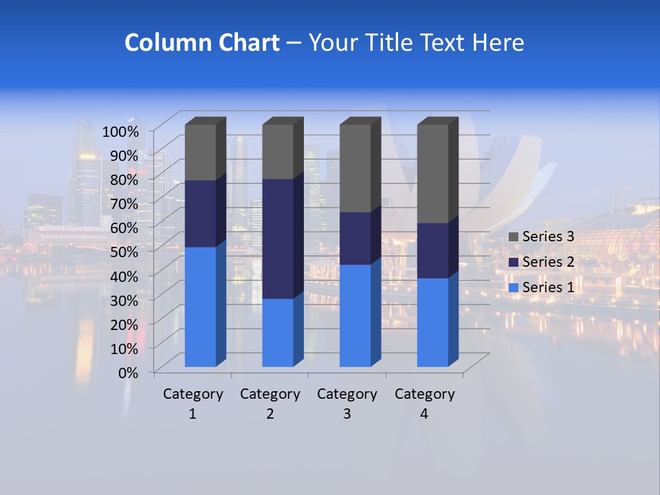 Cityscape Famous Dusk PowerPoint Template