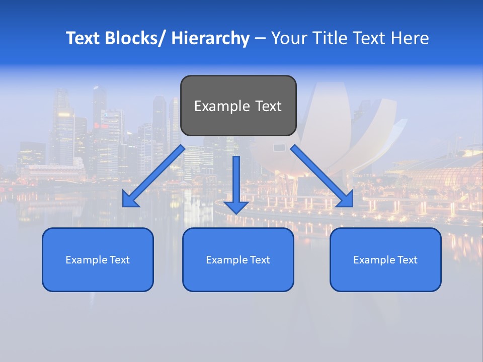 Cityscape Famous Dusk PowerPoint Template