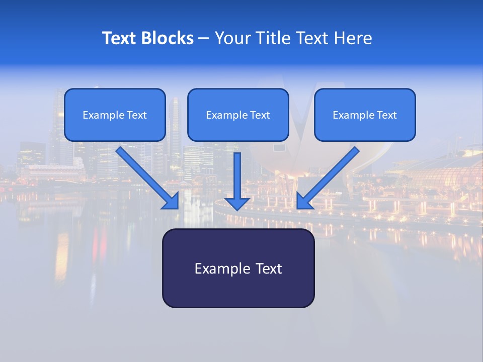 Cityscape Famous Dusk PowerPoint Template
