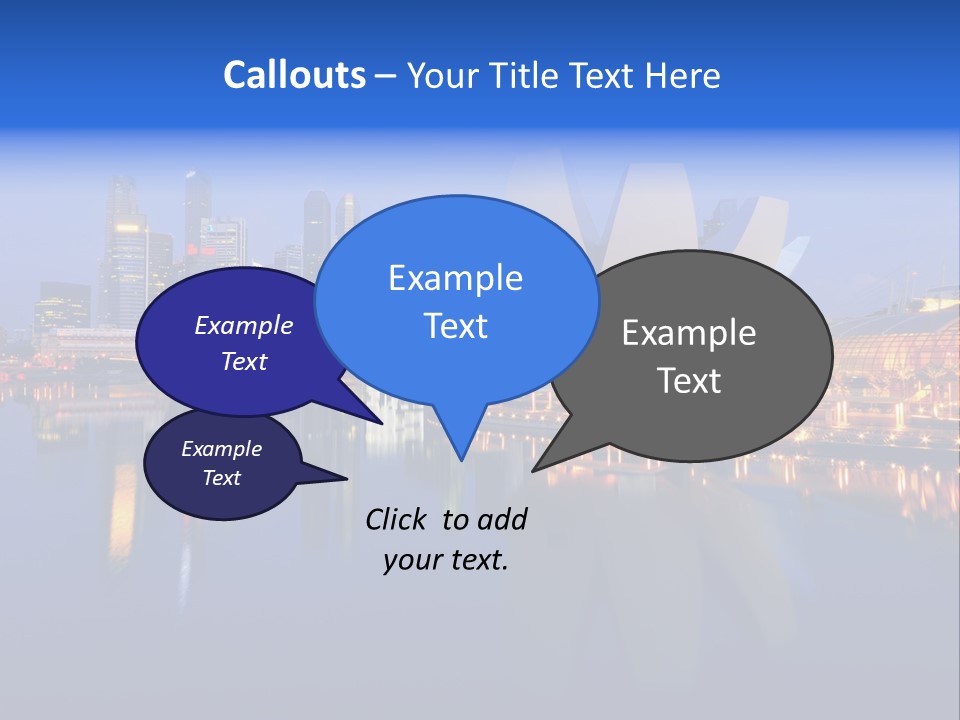Cityscape Famous Dusk PowerPoint Template