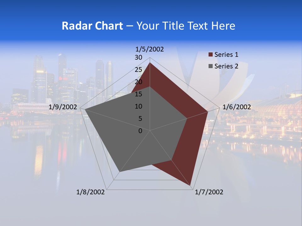 Cityscape Famous Dusk PowerPoint Template