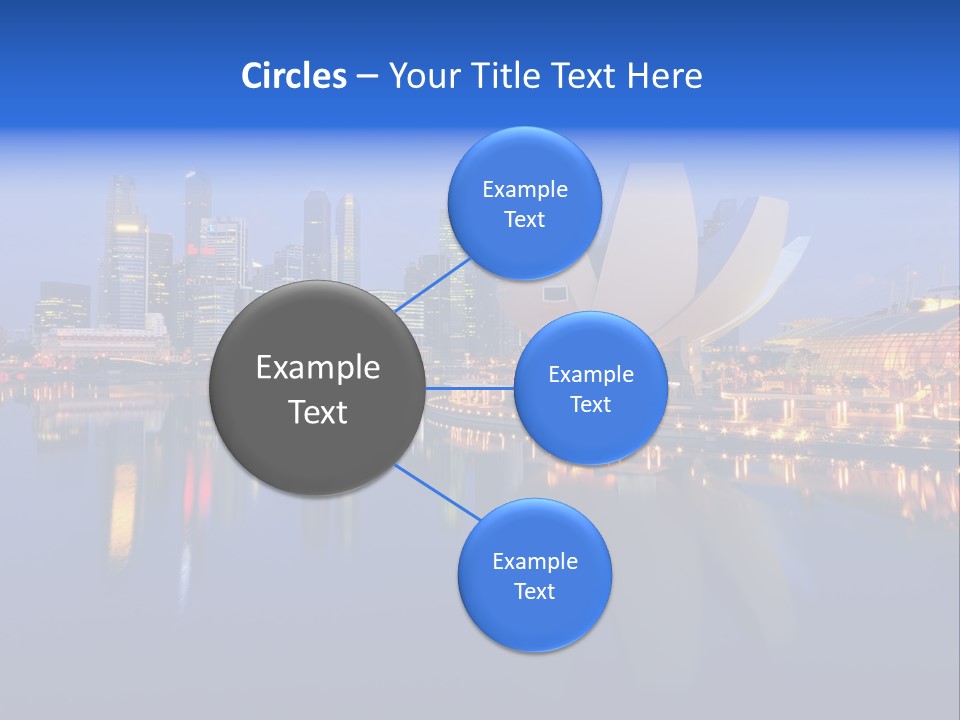 Cityscape Famous Dusk PowerPoint Template