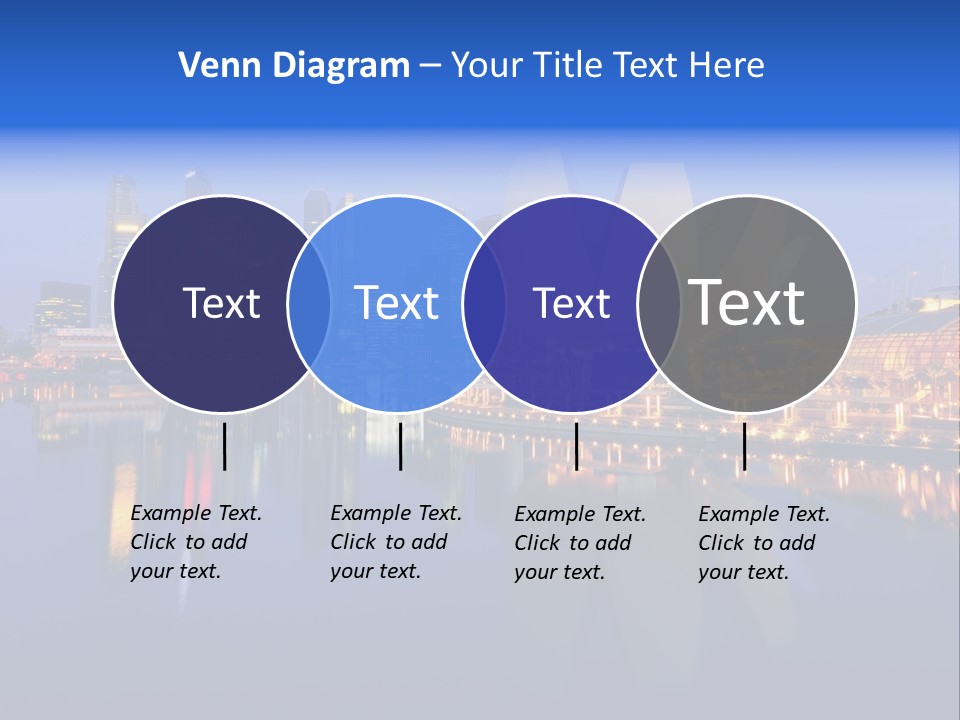 Cityscape Famous Dusk PowerPoint Template