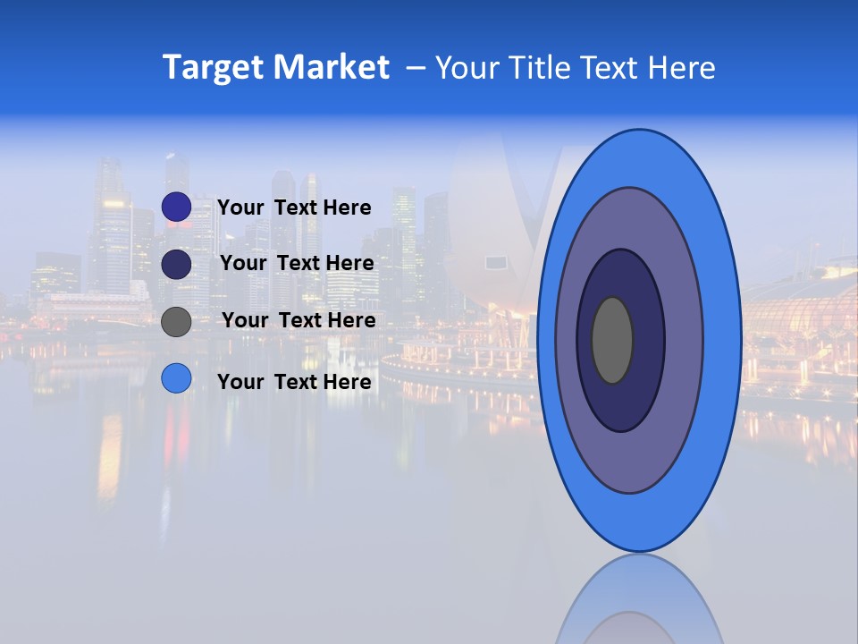 Cityscape Famous Dusk PowerPoint Template