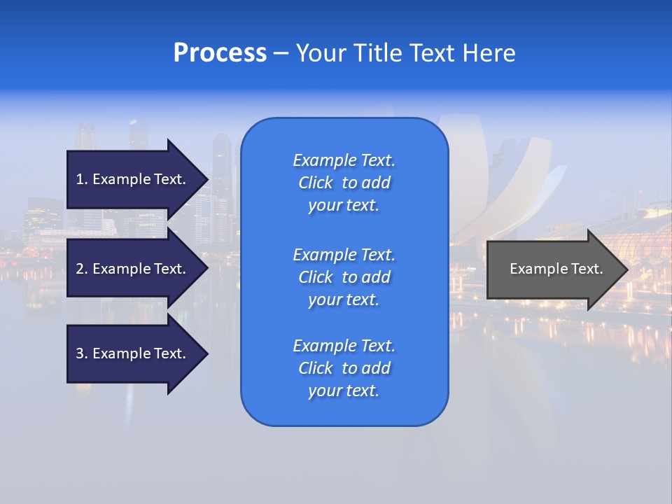Cityscape Famous Dusk PowerPoint Template