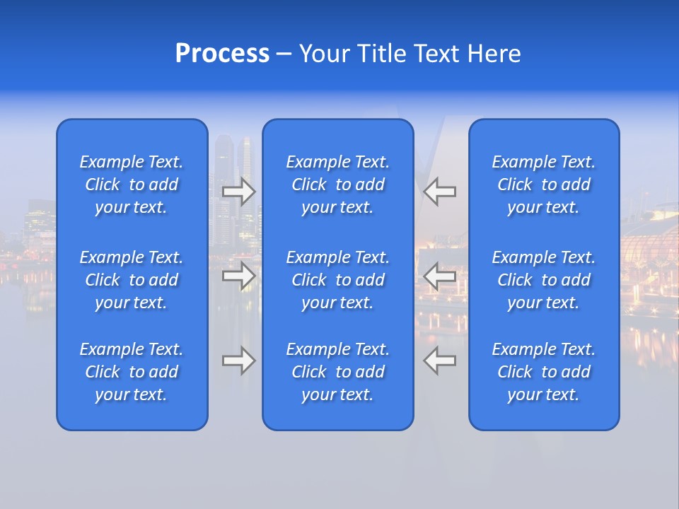Cityscape Famous Dusk PowerPoint Template