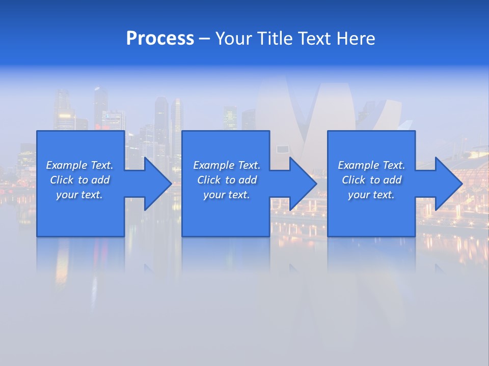 Cityscape Famous Dusk PowerPoint Template