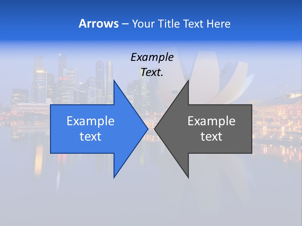 Cityscape Famous Dusk PowerPoint Template