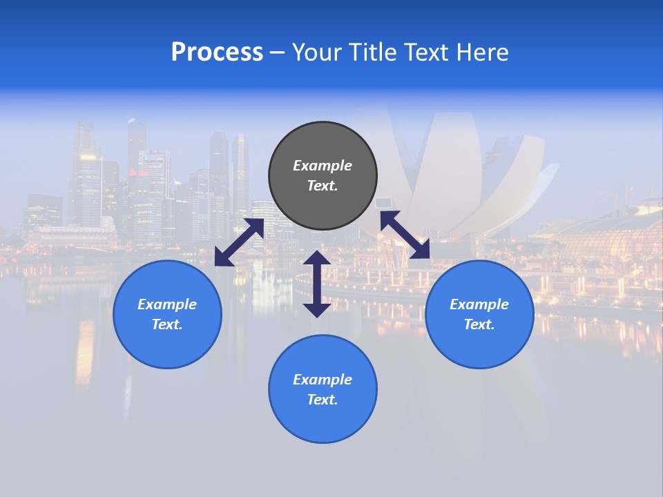 Cityscape Famous Dusk PowerPoint Template