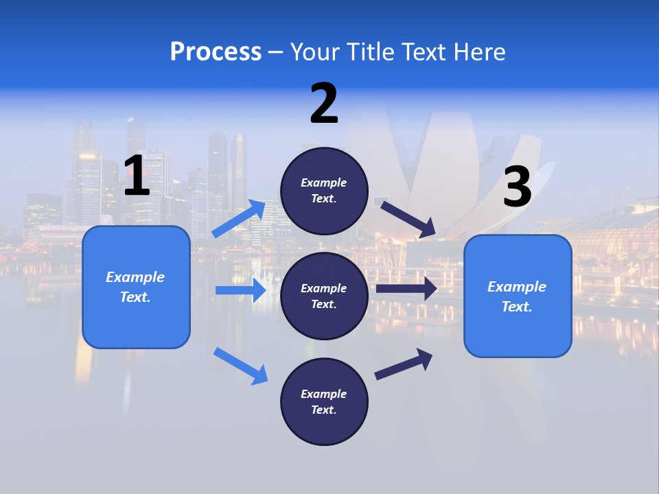 Cityscape Famous Dusk PowerPoint Template