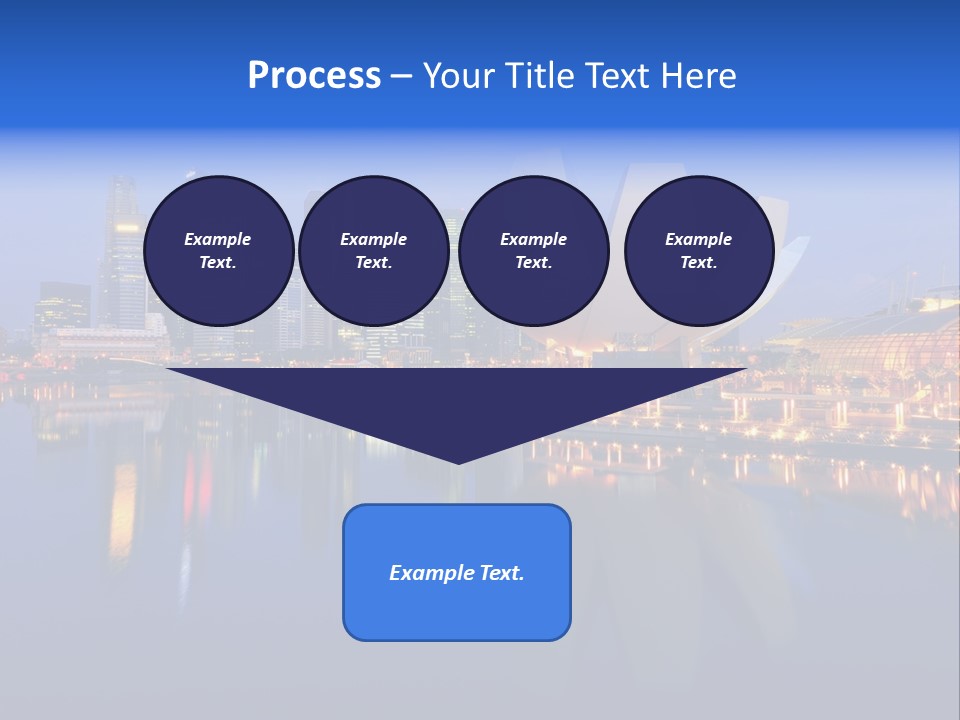 Cityscape Famous Dusk PowerPoint Template