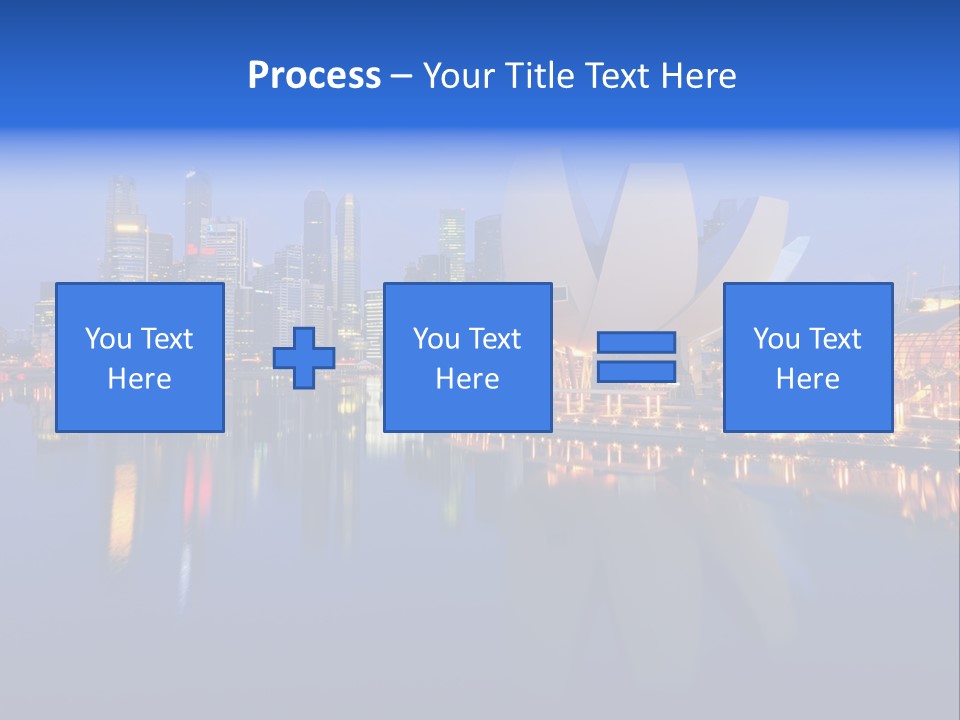 Cityscape Famous Dusk PowerPoint Template