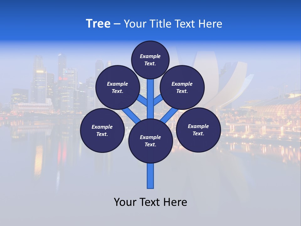 Cityscape Famous Dusk PowerPoint Template