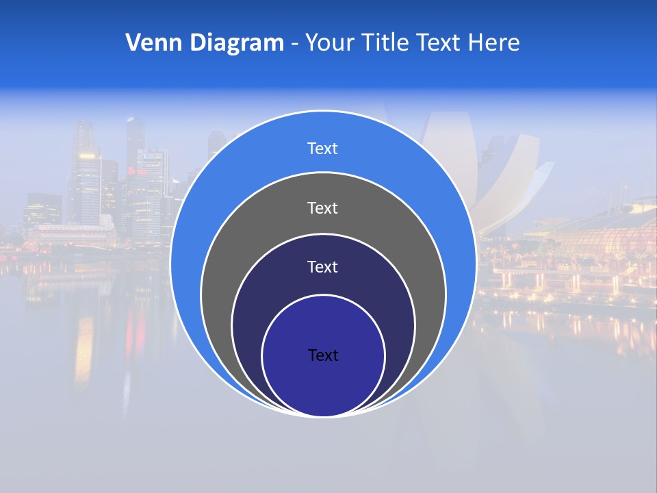 Cityscape Famous Dusk PowerPoint Template