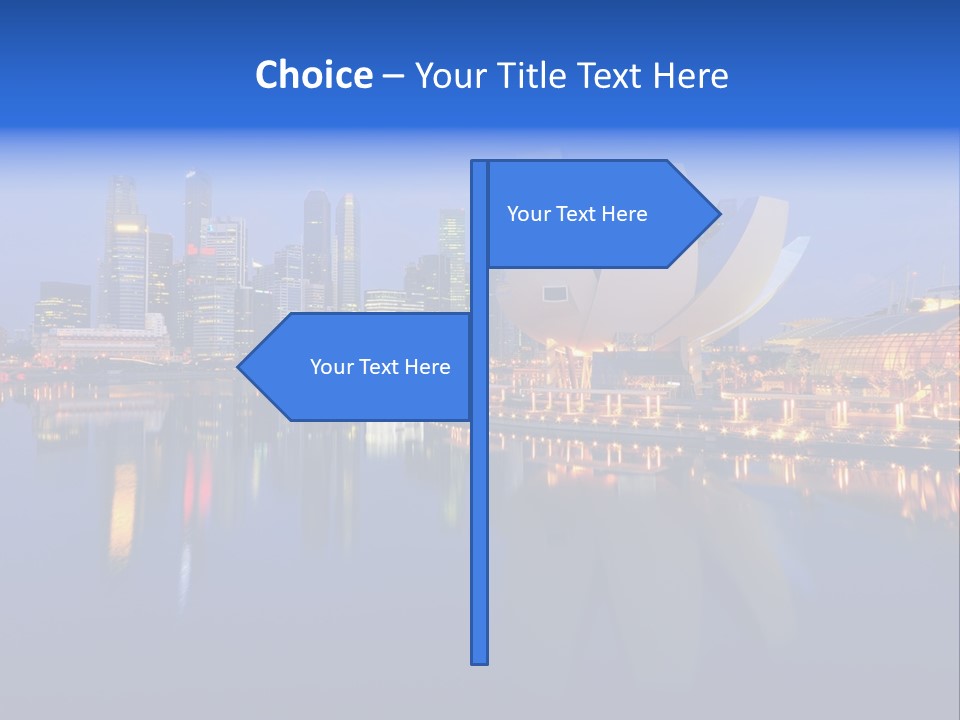 Cityscape Famous Dusk PowerPoint Template