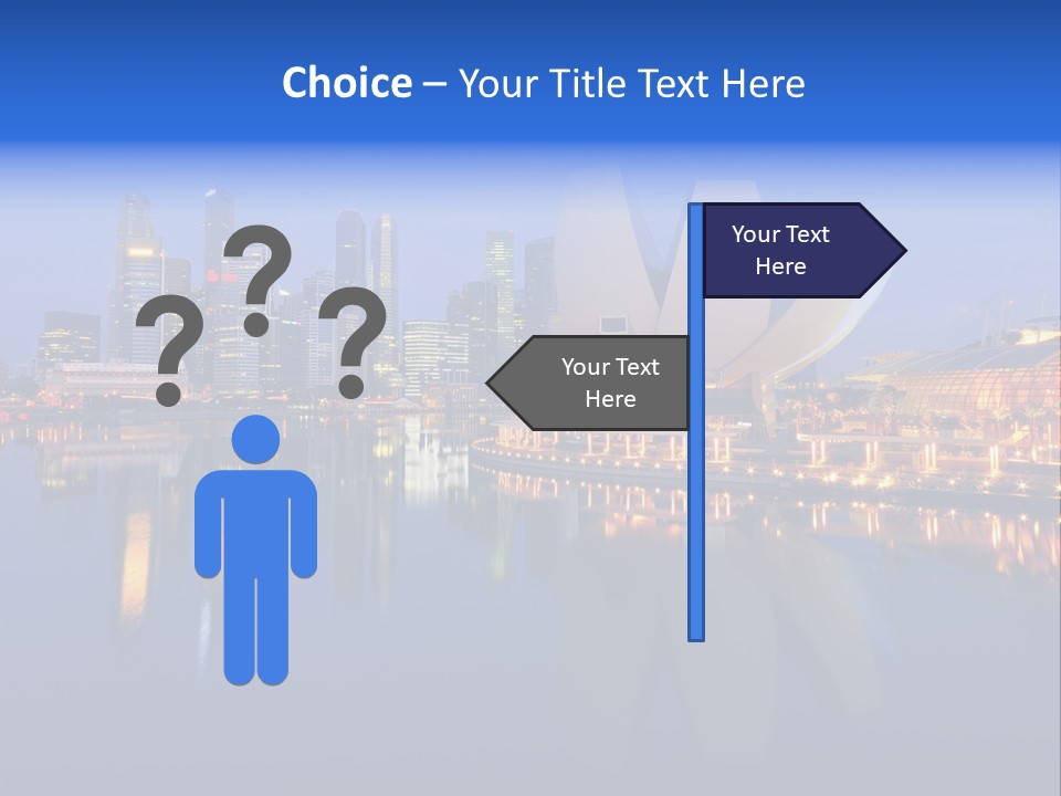 Cityscape Famous Dusk PowerPoint Template