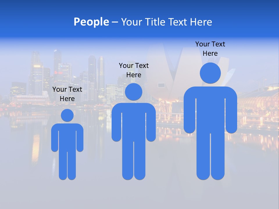 Cityscape Famous Dusk PowerPoint Template