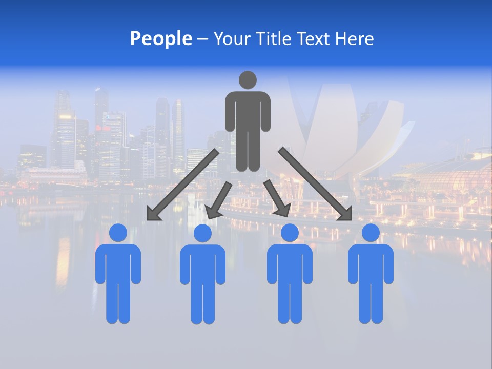 Cityscape Famous Dusk PowerPoint Template