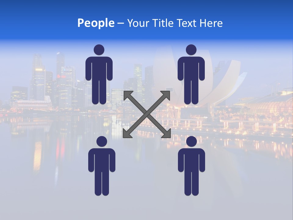 Cityscape Famous Dusk PowerPoint Template