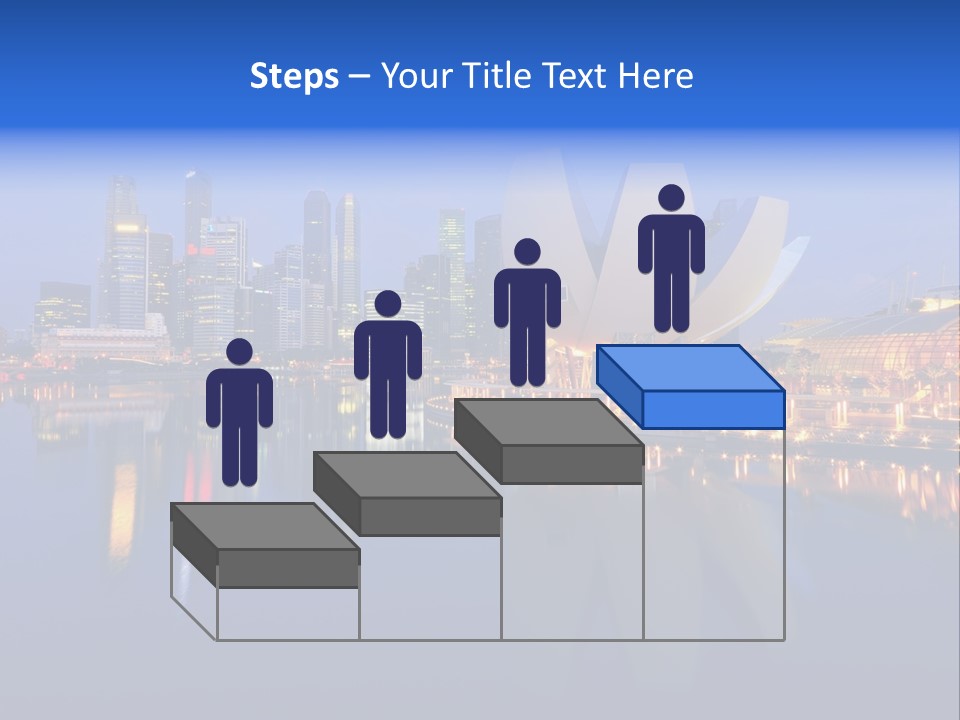 Cityscape Famous Dusk PowerPoint Template