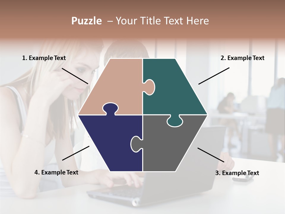 Face Casual Caucasian PowerPoint Template