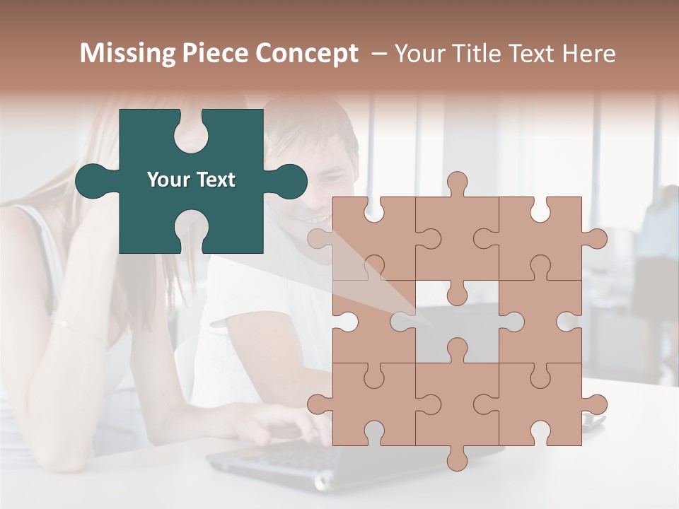 Face Casual Caucasian PowerPoint Template