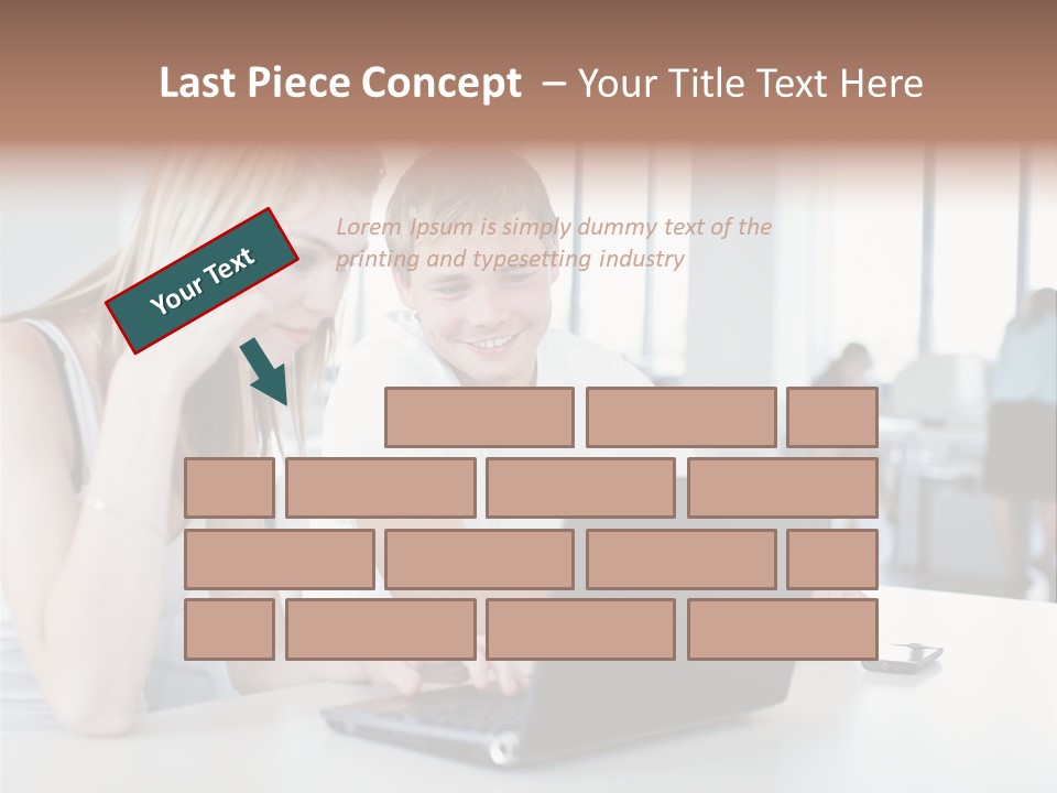 Face Casual Caucasian PowerPoint Template