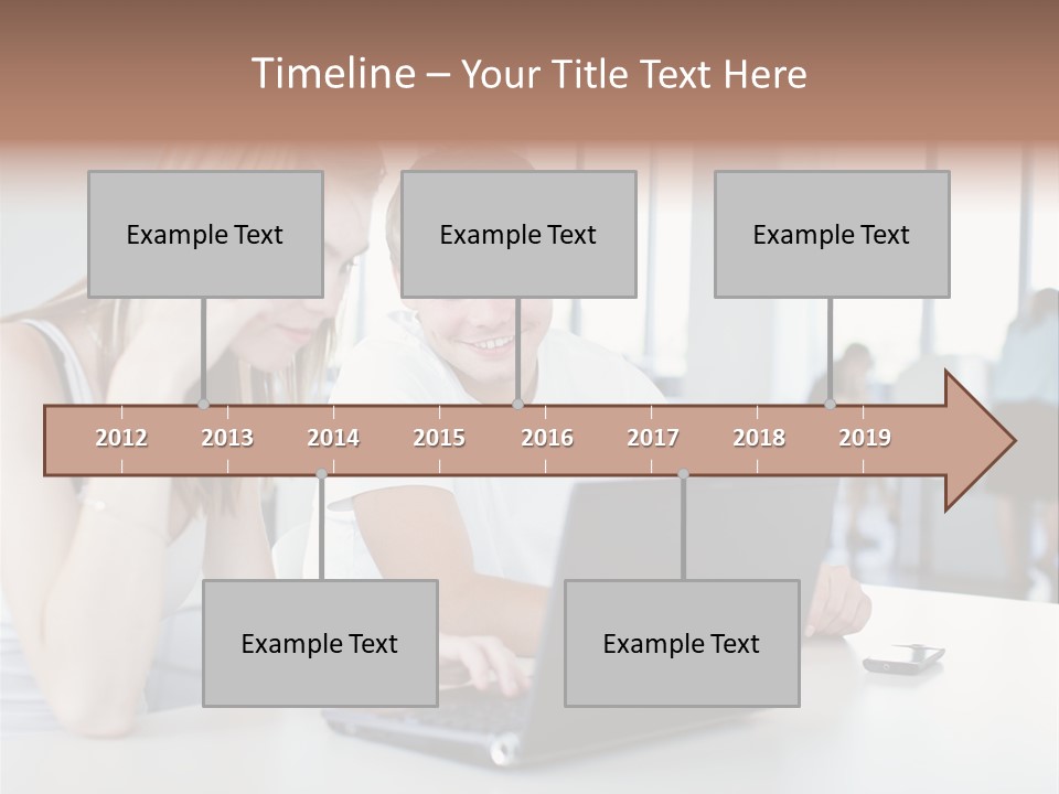 Face Casual Caucasian PowerPoint Template