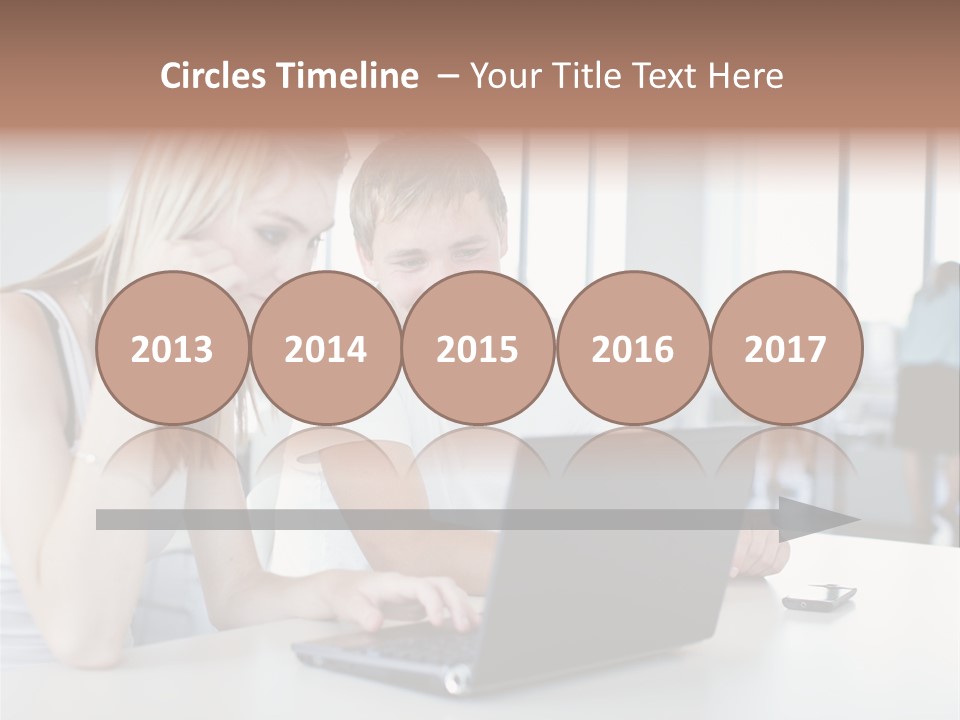 Face Casual Caucasian PowerPoint Template