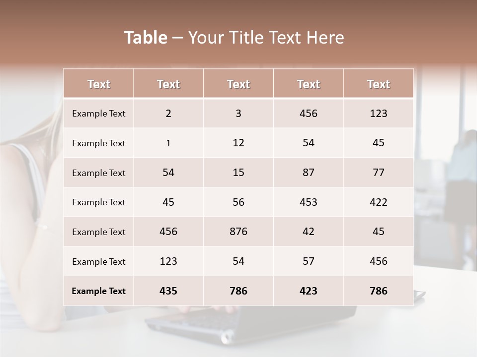 Face Casual Caucasian PowerPoint Template