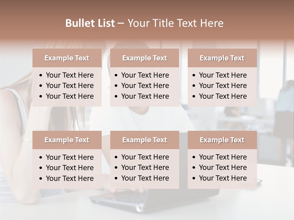 Face Casual Caucasian PowerPoint Template