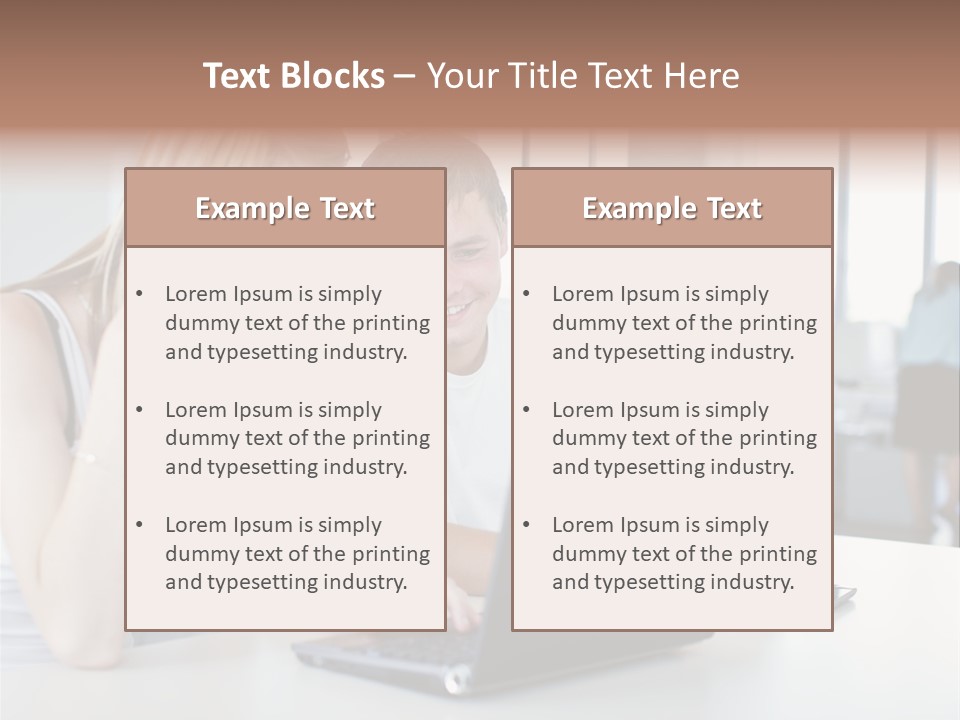 Face Casual Caucasian PowerPoint Template