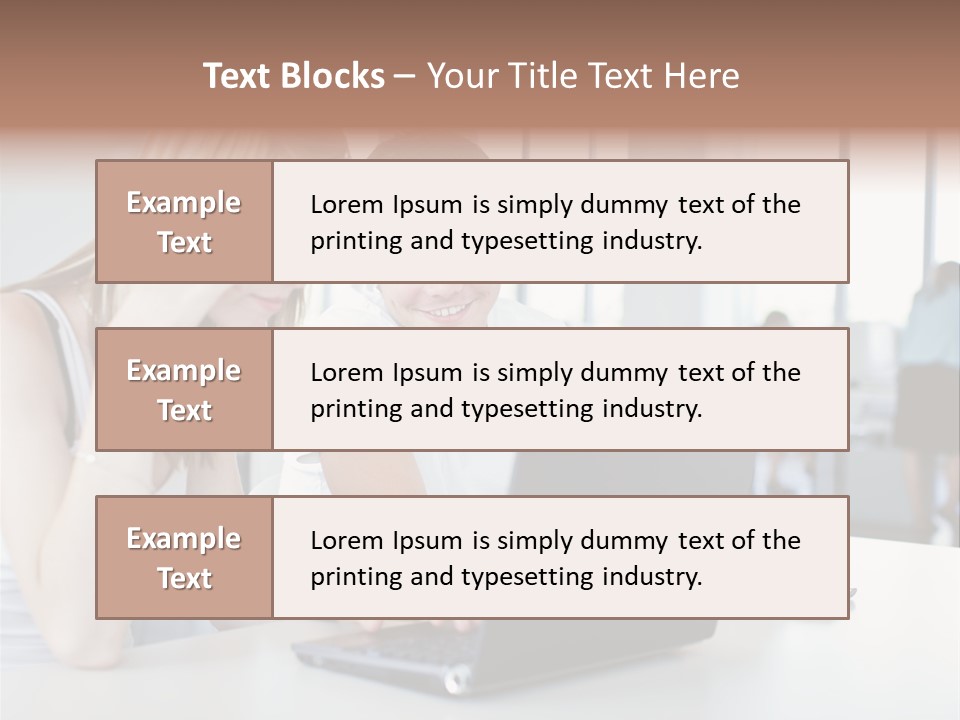 Face Casual Caucasian PowerPoint Template