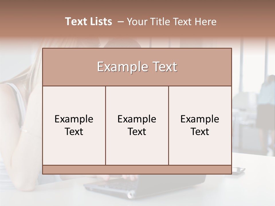 Face Casual Caucasian PowerPoint Template
