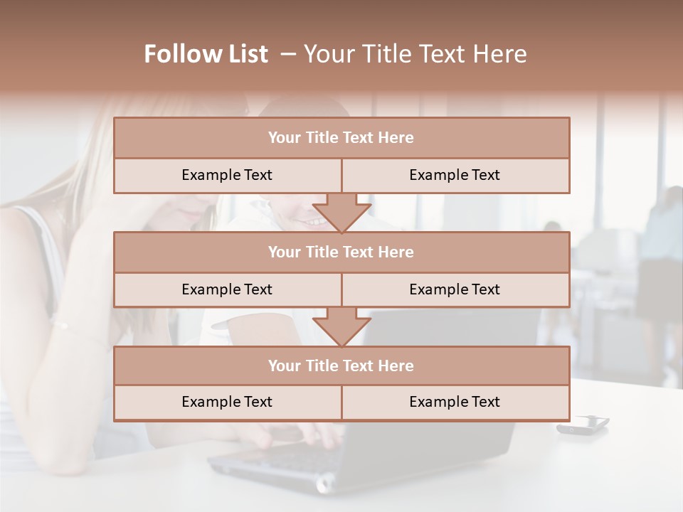 Face Casual Caucasian PowerPoint Template