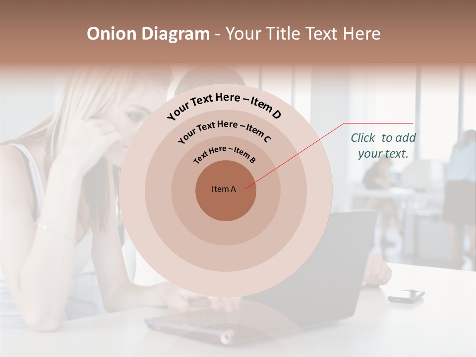 Face Casual Caucasian PowerPoint Template