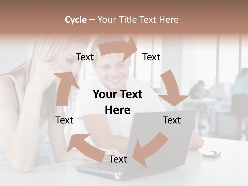 Face Casual Caucasian PowerPoint Template