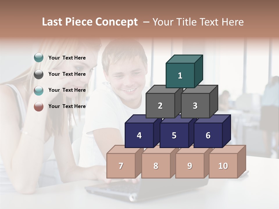 Face Casual Caucasian PowerPoint Template