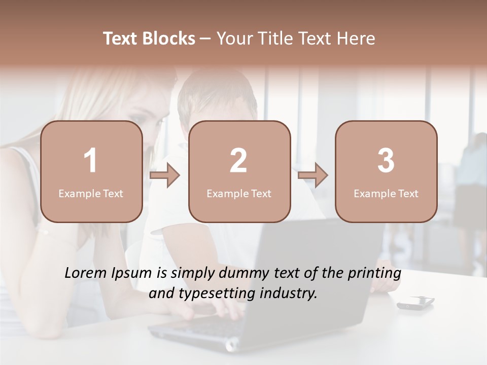 Face Casual Caucasian PowerPoint Template